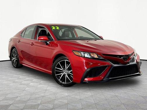 Red 2022 Toyota Camry SE