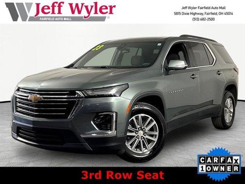 Silver Sage Metallic 2023 Chevrolet Traverse LT Cloth