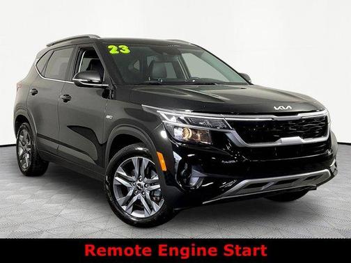 Cherry Black 2023 Kia Seltos S