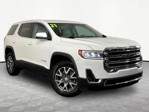 Summit White 2021 GMC Acadia SLE