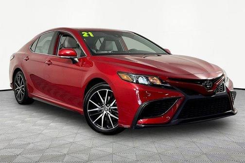 Red 2021 Toyota Camry SE Nightshade