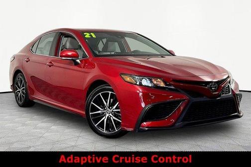 Red 2021 Toyota Camry SE Nightshade