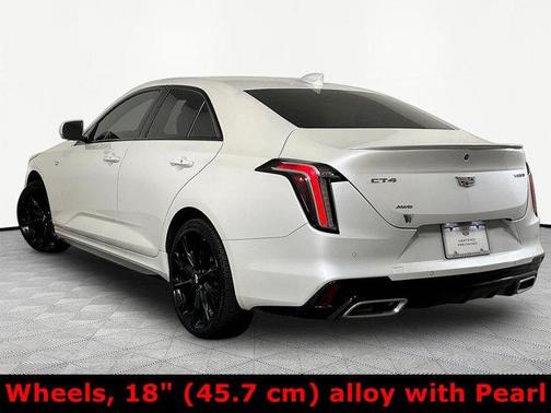 Crystal White Tri-Coat 2021 Cadillac CT4 Sport