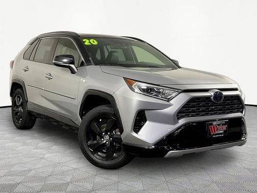 Silver Sky Metallic 2020 Toyota RAV4 Hybrid XSE