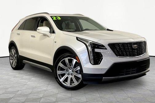 Crystal White Tri-Coat 2023 Cadillac XT4 Premium Luxury