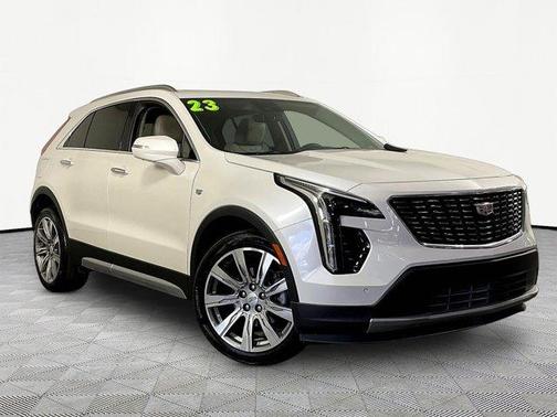 Crystal White Tri-Coat 2023 Cadillac XT4 Premium Luxury