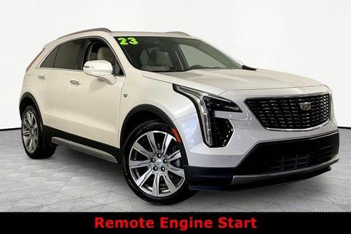 Crystal White Tri-Coat 2023 Cadillac XT4 Premium Luxury