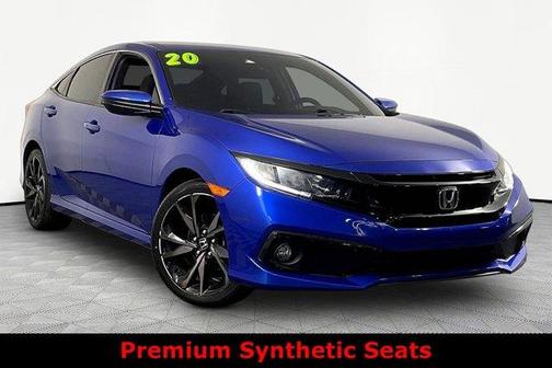 Aegean Blue Metallic 2020 Honda Civic Sport