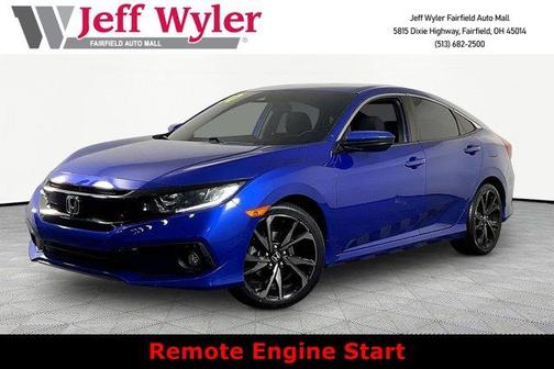 Aegean Blue Metallic 2020 Honda Civic Sport