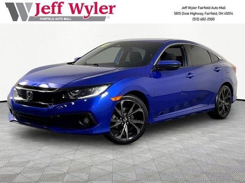 Aegean Blue Metallic 2020 Honda Civic Sport