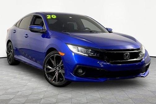 Aegean Blue Metallic 2020 Honda Civic Sport