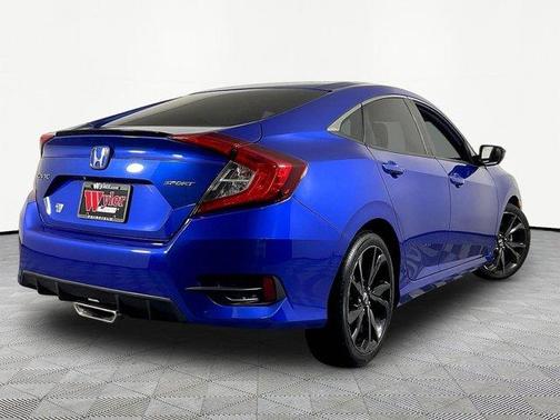 Aegean Blue Metallic 2020 Honda Civic Sport