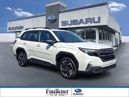 Crystal White Pearl 2025 Subaru Forester Hybrid Limited