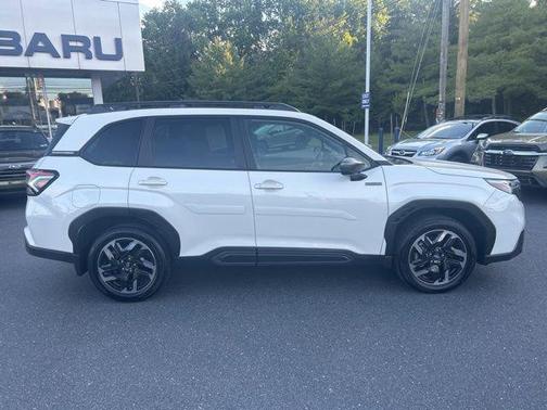 Crystal White Pearl 2025 Subaru Forester Hybrid Limited