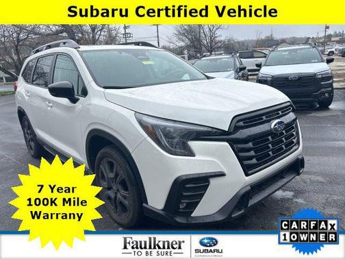 Crystal White Pearl 2025 Subaru Ascent Onyx Edition Touring 7-Passenger