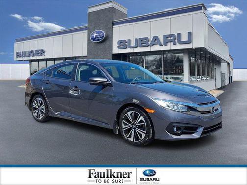 Modern Steel Metallic 2017 Honda Civic EX-T