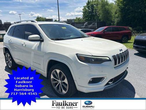 Pearl White Pearlcoat 2019 Jeep Cherokee Overland