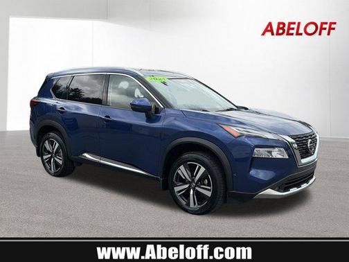 Caspian Blue Metallic 2021 Nissan Rogue Platinum