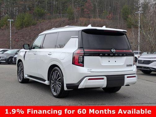 Everest White Pearl Tricoat 2025 Nissan Armada Platinum Reserve 4WD
