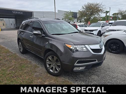 Polished Metal Metallic 2010 Acura MDX 3.7L Technology