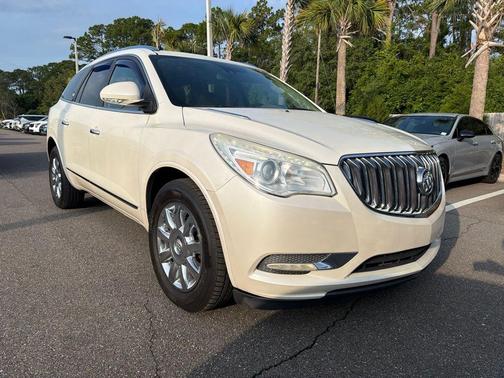 White Diamond Clearcoat 2014 Buick Enclave Leather