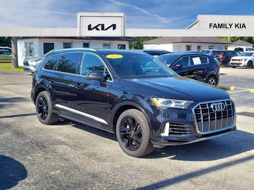 Orca Black Metallic 2021 Audi Q7 55 Premium Plus