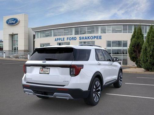 White 2026 Ford Explorer Platinum