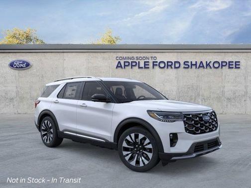 White 2026 Ford Explorer Platinum