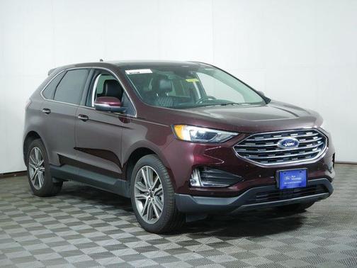 Burgundy 2024 Ford Edge Titanium