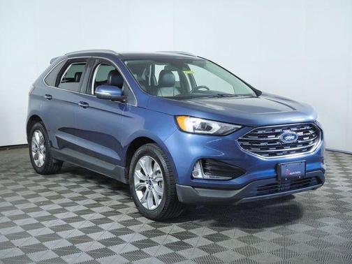 Blue Metallic 2019 Ford Edge Titanium