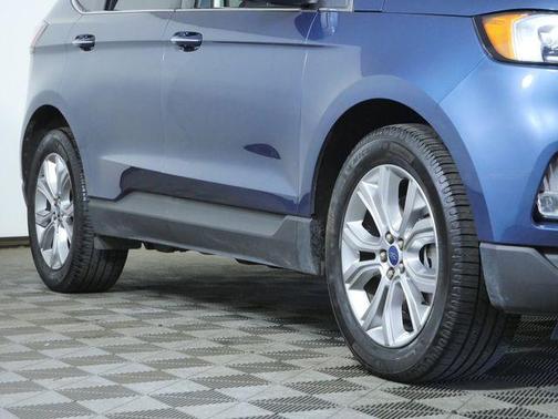 Blue Metallic 2019 Ford Edge Titanium