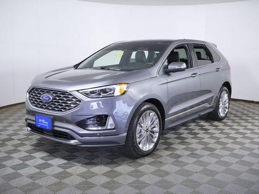Gray Metallic 2021 Ford Edge Titanium