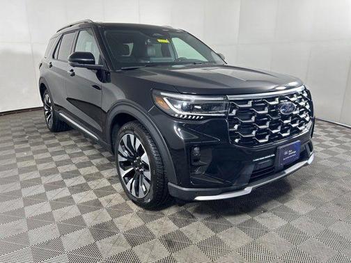 Agate Black Metallic 2025 Ford Explorer Platinum