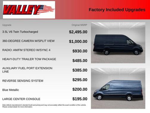 Blue Metallic 2024 Ford Transit-350 Base