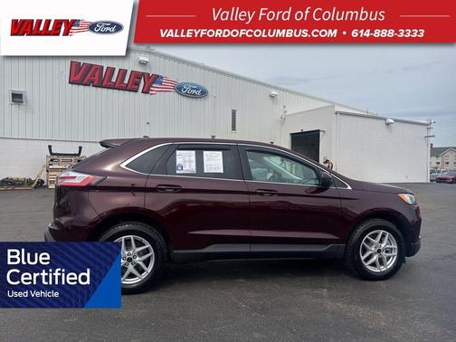 Burgundy 2024 Ford Edge SEL
