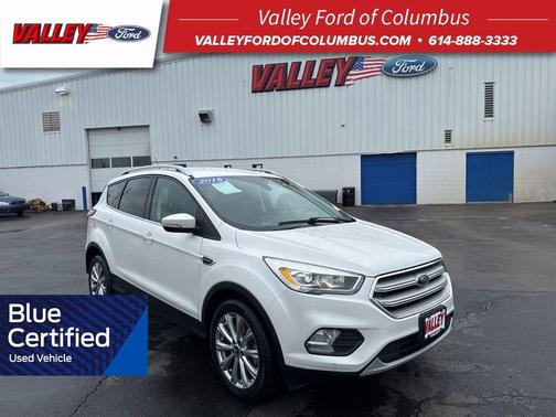 White Platinum Clearcoat Metallic 2018 Ford Escape Titanium