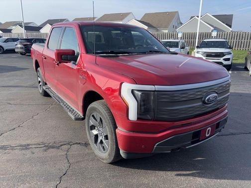 Red Metallic 2023 Ford F-150 Lightning LARIAT