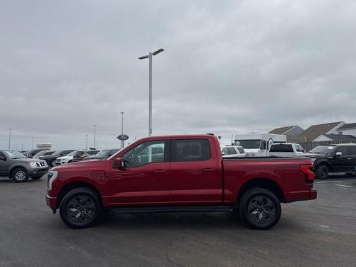 Red Metallic 2023 Ford F-150 Lightning LARIAT