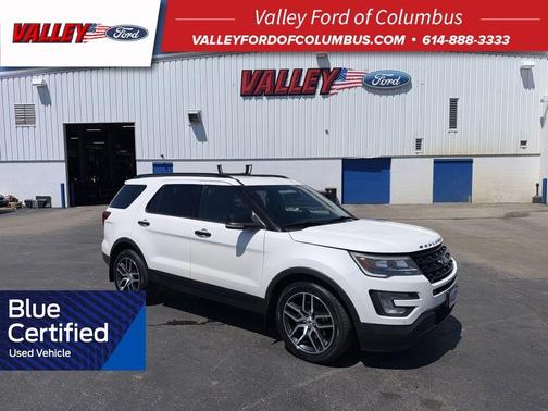 White 2017 Ford Explorer sport