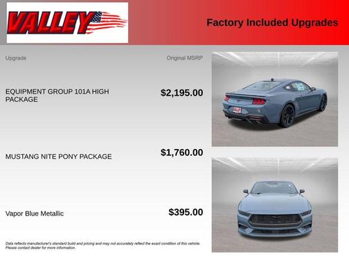 Vapor Blue 2026 Ford Mustang EcoBoost