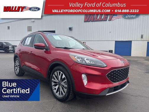 Red Metallic 2020 Ford Escape Titanium Hybrid
