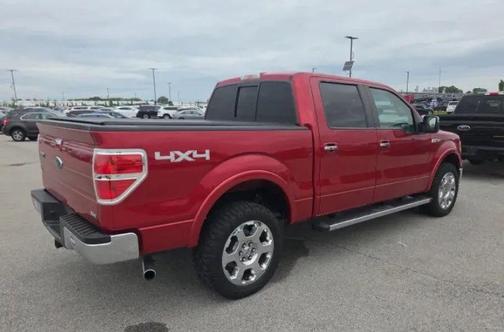 Red 2010 Ford F-150 Lariat