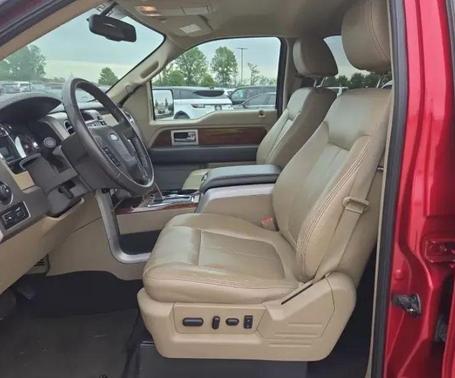Red 2010 Ford F-150 Lariat