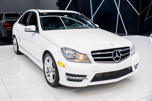White 2014 Mercedes-Benz C-Class C 250 Sport