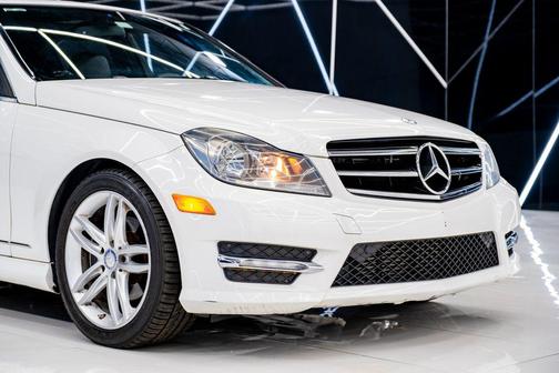White 2014 Mercedes-Benz C-Class C 250 Sport