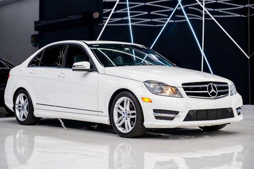 White 2014 Mercedes-Benz C-Class C 250 Sport