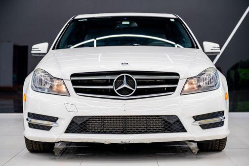 White 2014 Mercedes-Benz C-Class C 250 Sport