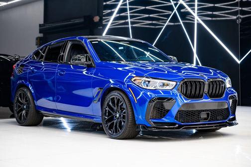 Marina Bay Blue Metallic 2020 BMW X6 M Competition