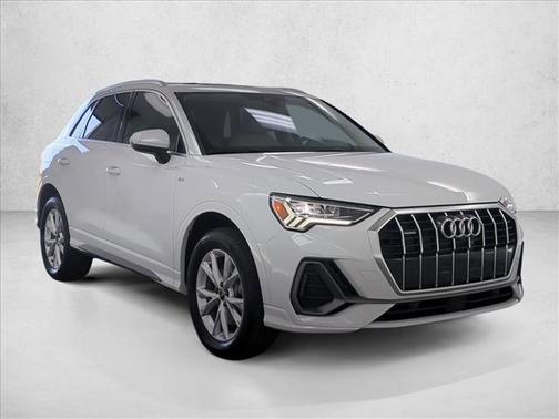 Glacier White Metallic 2025 Audi Q3 45 S line Premium Plus