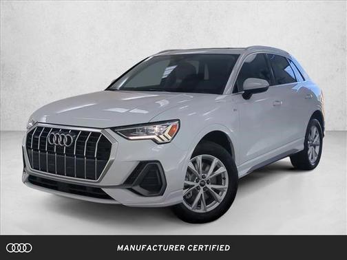 Glacier White Metallic 2025 Audi Q3 45 S line Premium Plus